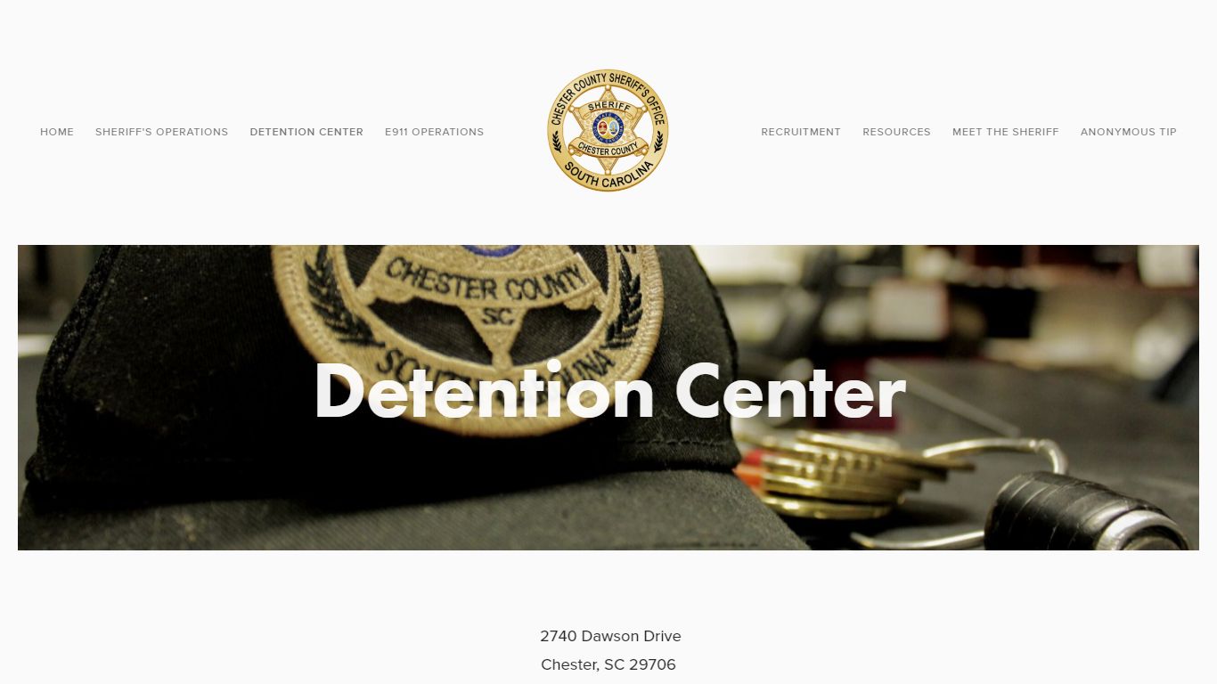 Detention Center - Chester County Sheriff’s Office